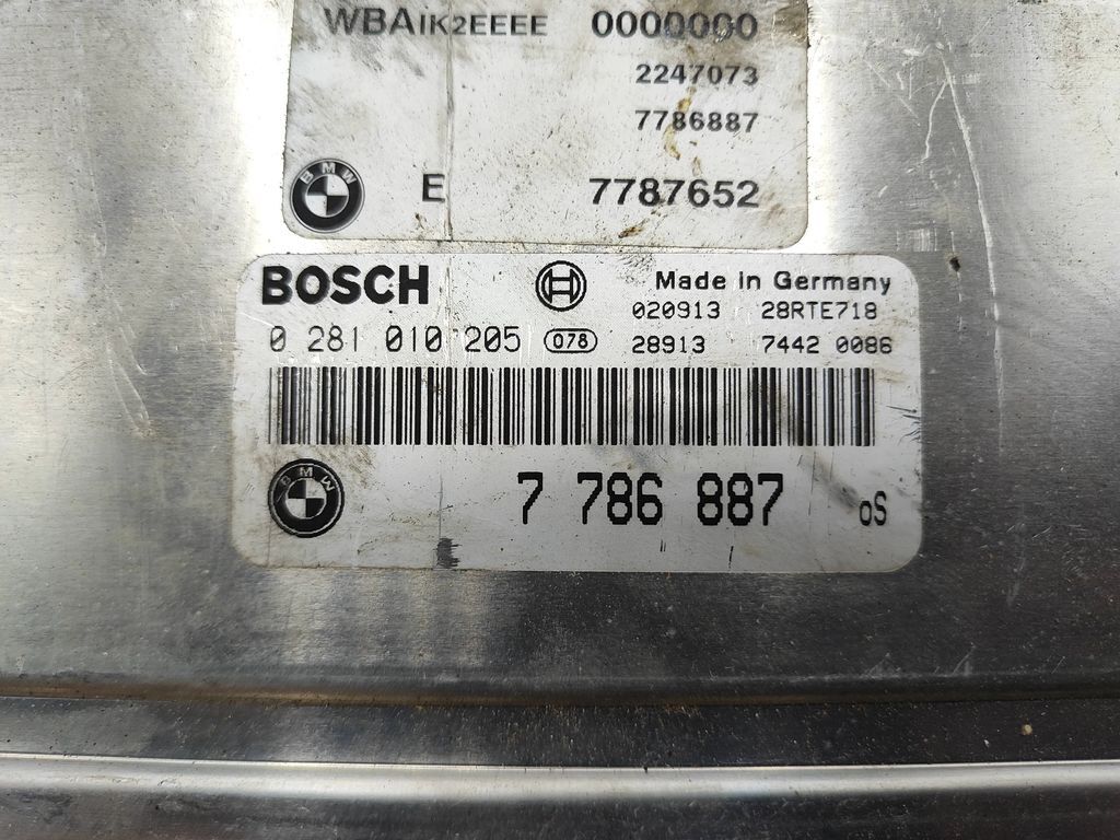 BMW 3 E46 2.0D Diesel 2000 Engine control unit module ECU 7787652