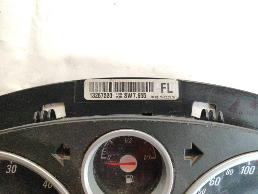 Opel Astra H 2005 Diesel speedometer instrument cluster 13267520