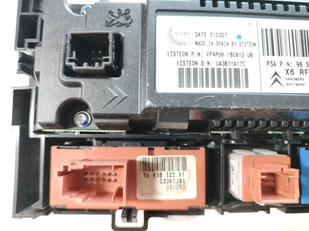 Citroen C6 2006 Interior AC Climate control unit module 96573328ZD