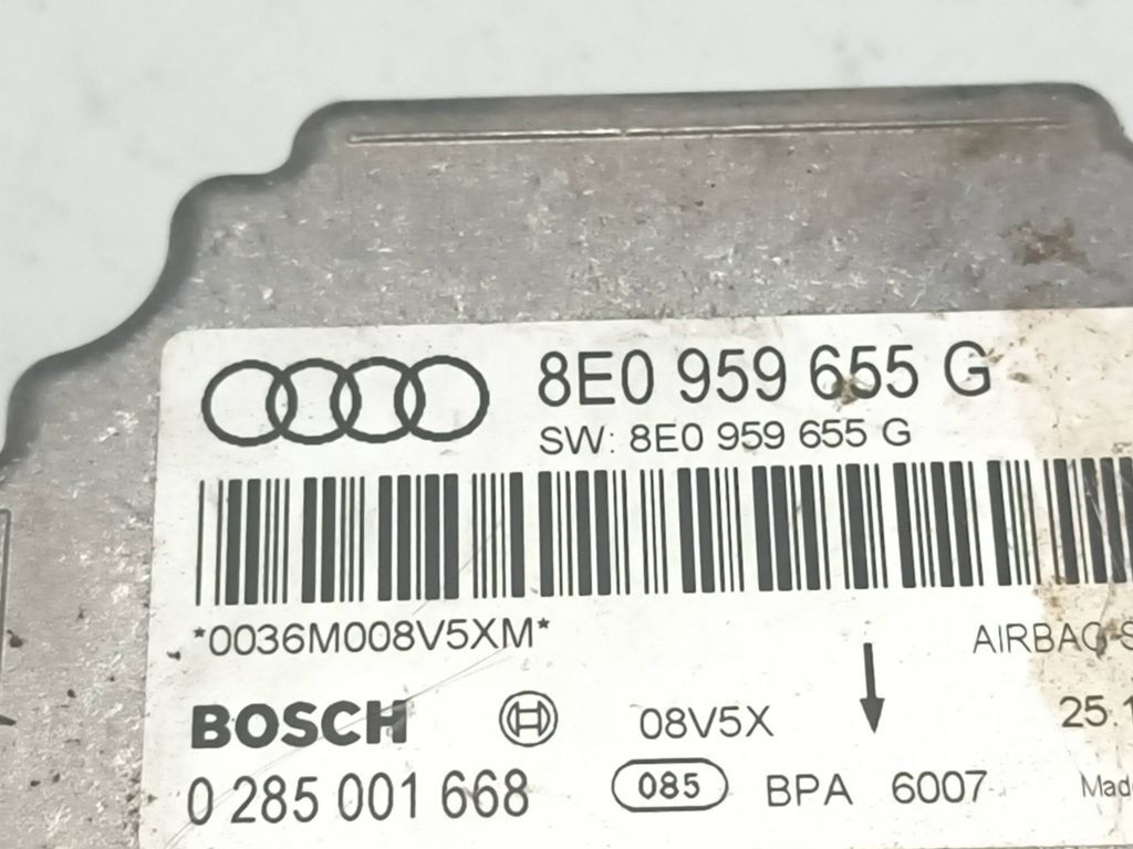 Audi A4 S4 B6 8E 8H 2002 Safety Control unit module 8E0959655G