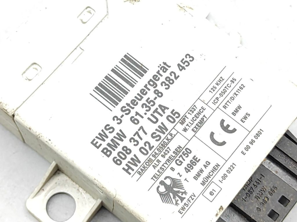 BMW 5 E39 1999 Immobilizer control unit module 61358382453 8382453