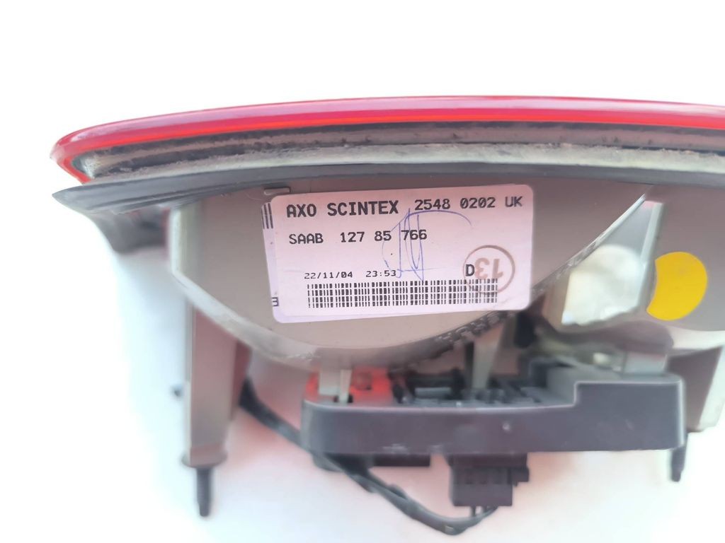Saab 9-3 Ver1 2005 tailgate rear right tail light lamp 25480202