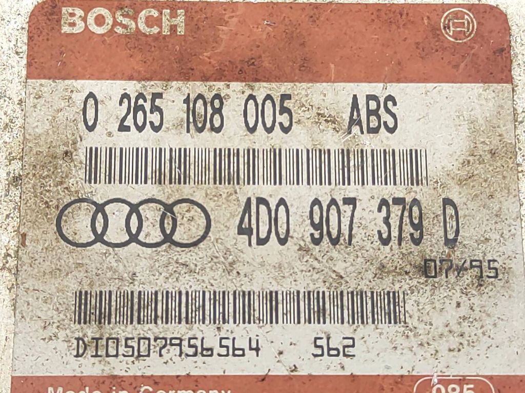 Audi A4 S4 B5 8D 1998 ABS control unit module 4D0907379D