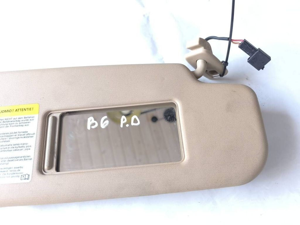 Volkswagen PASSAT B6 2007 LHD Right sun visor 3C0857552L