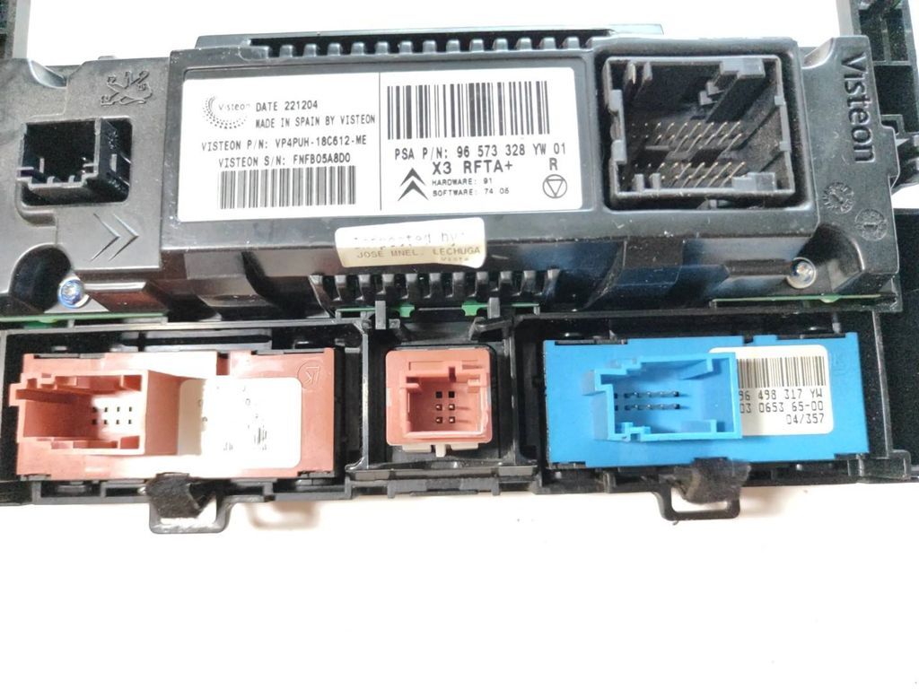 Citroen C5 2009 Interior AC Climate control unit module 96573328