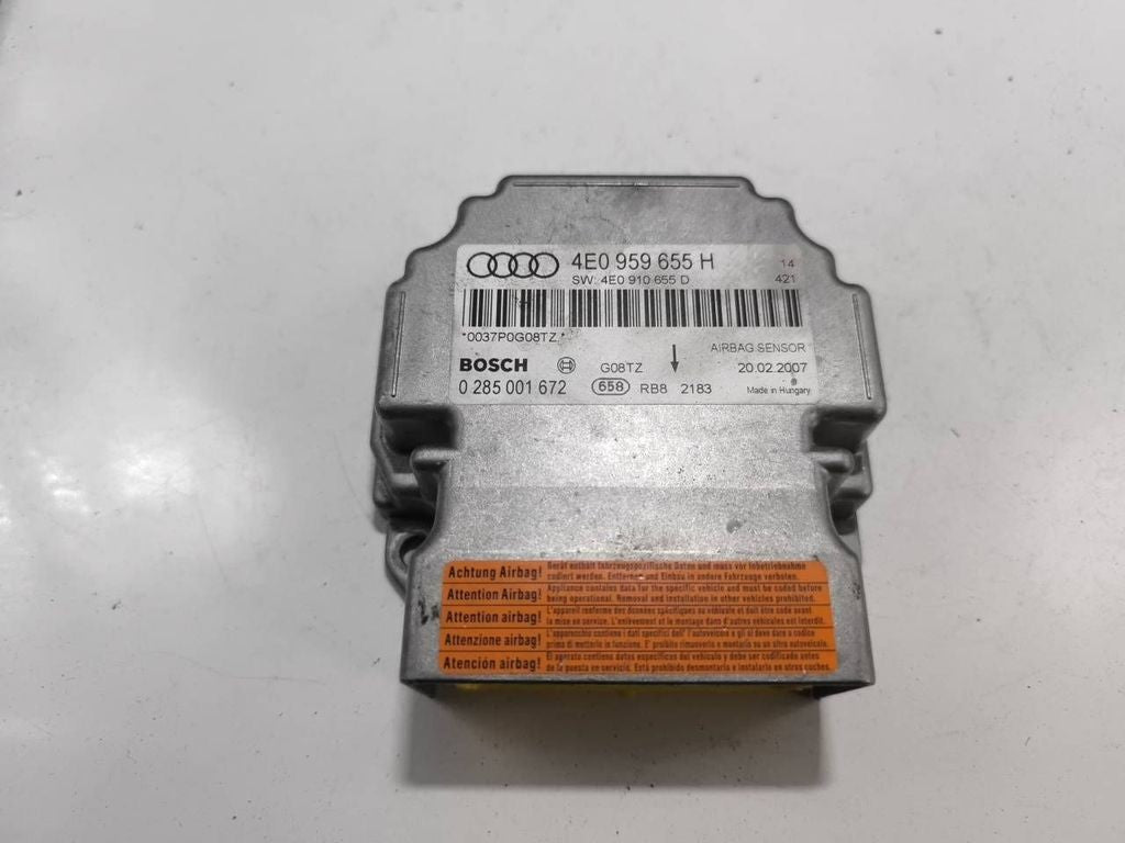 Audi A8 S8 D3 4E 2004 Control unit module 4E0959655H