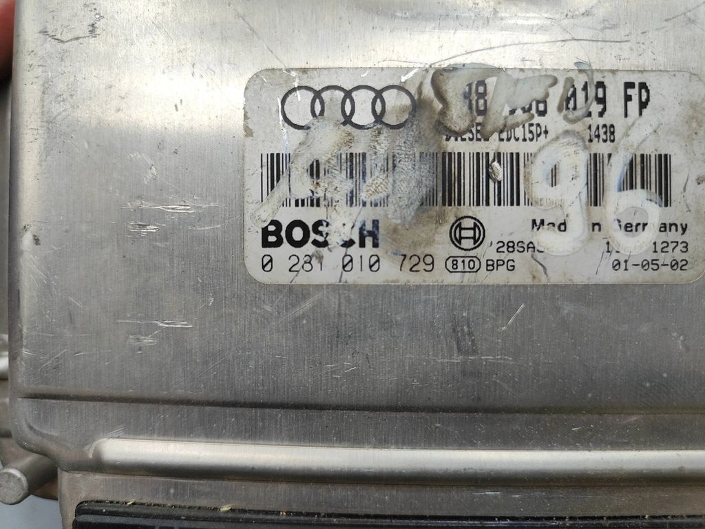 Audi A4 B6 8E 8H 1.9TDI 2002 Engine control unit module ECU 0281010729