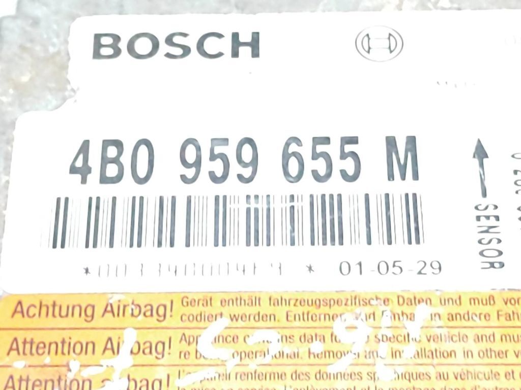 Audi A6 S6 C5 4B 2.5TDI 2002 Control unit module 4B0959655M