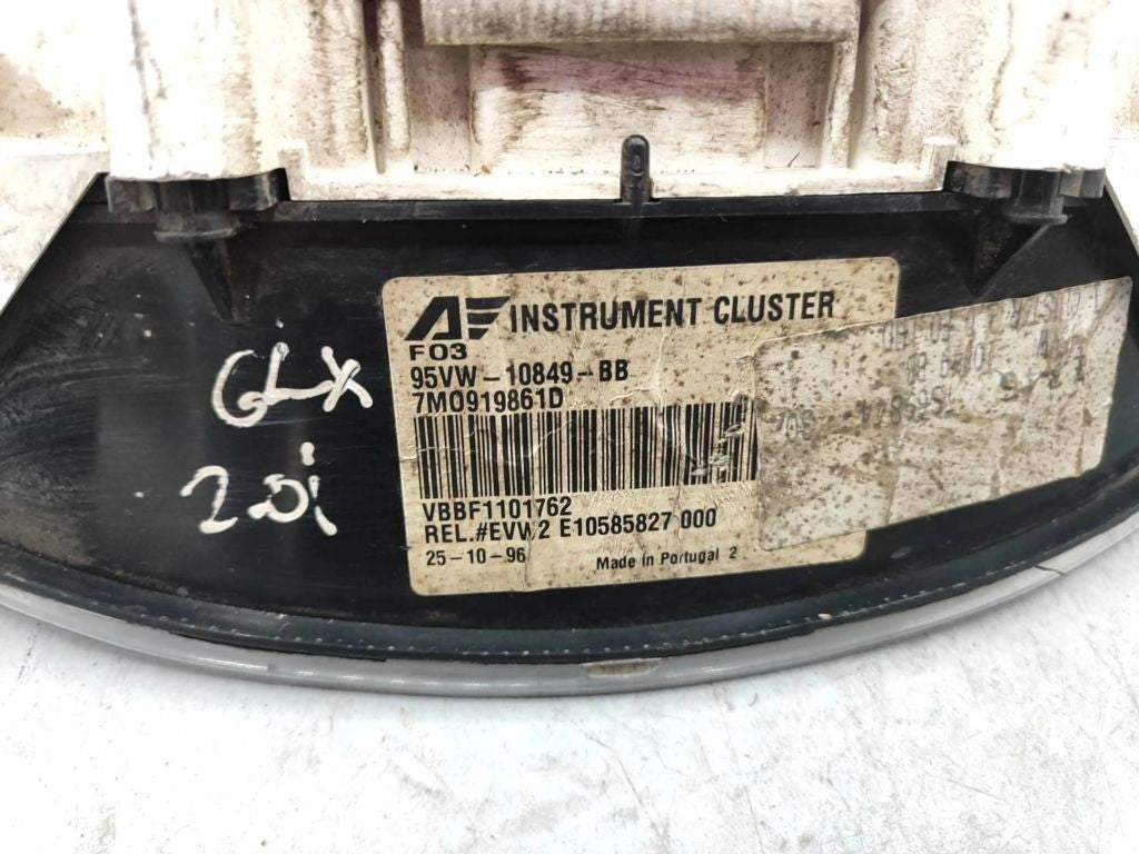 95VW10849BB Ford Galaxy 1996 Petrol speedometer instrument cluster