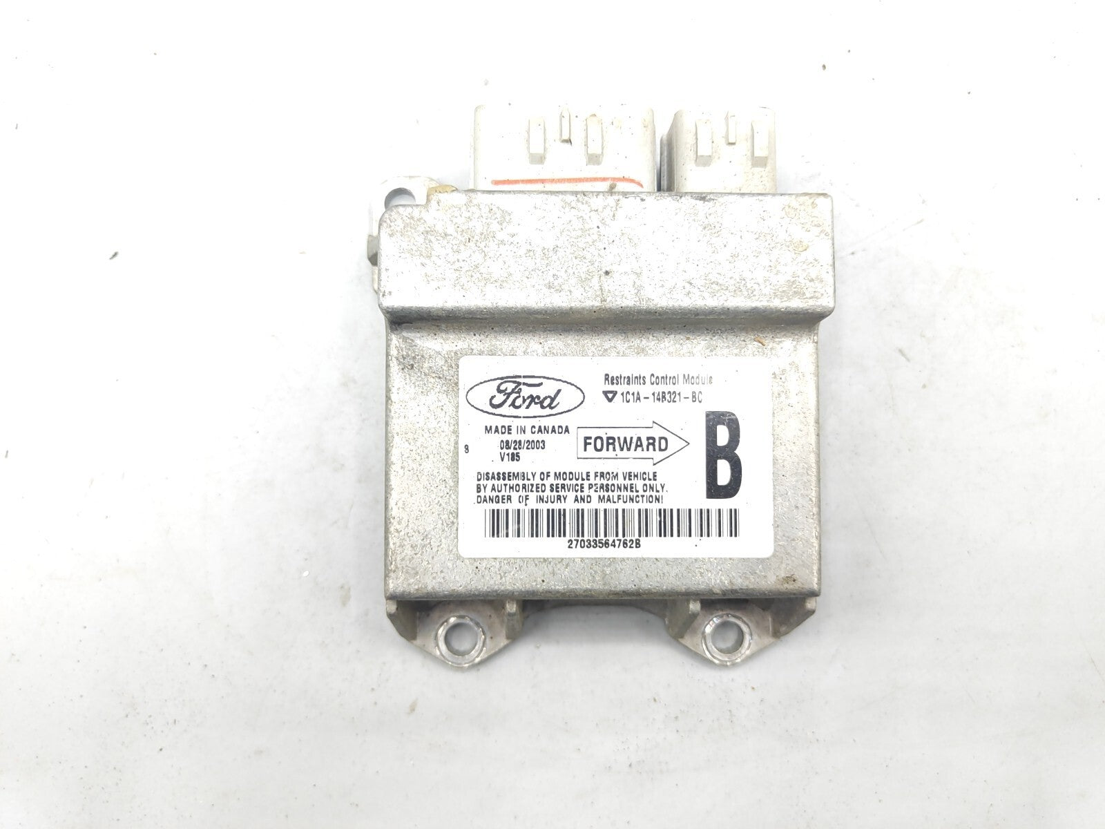 Ford Transit Diesel Safety Impact Crash Sensor Module ECU 1C1A14B321BC