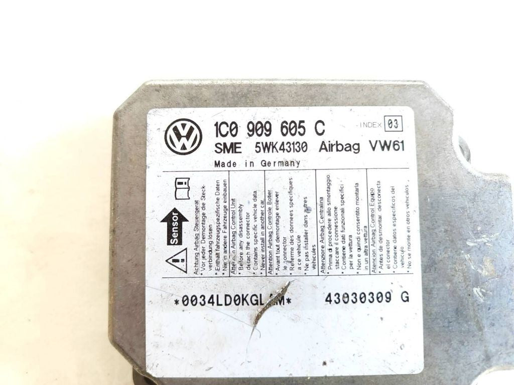 Volkswagen PASSAT B5.5 2003 Safety Control unit module 1C0909605C
