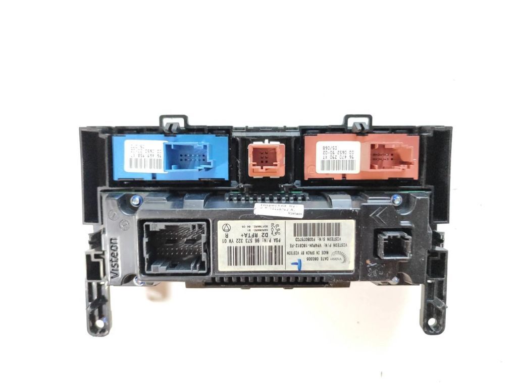 Peugeot 407 2007 Interior AC Climate control unit module 96573322YW