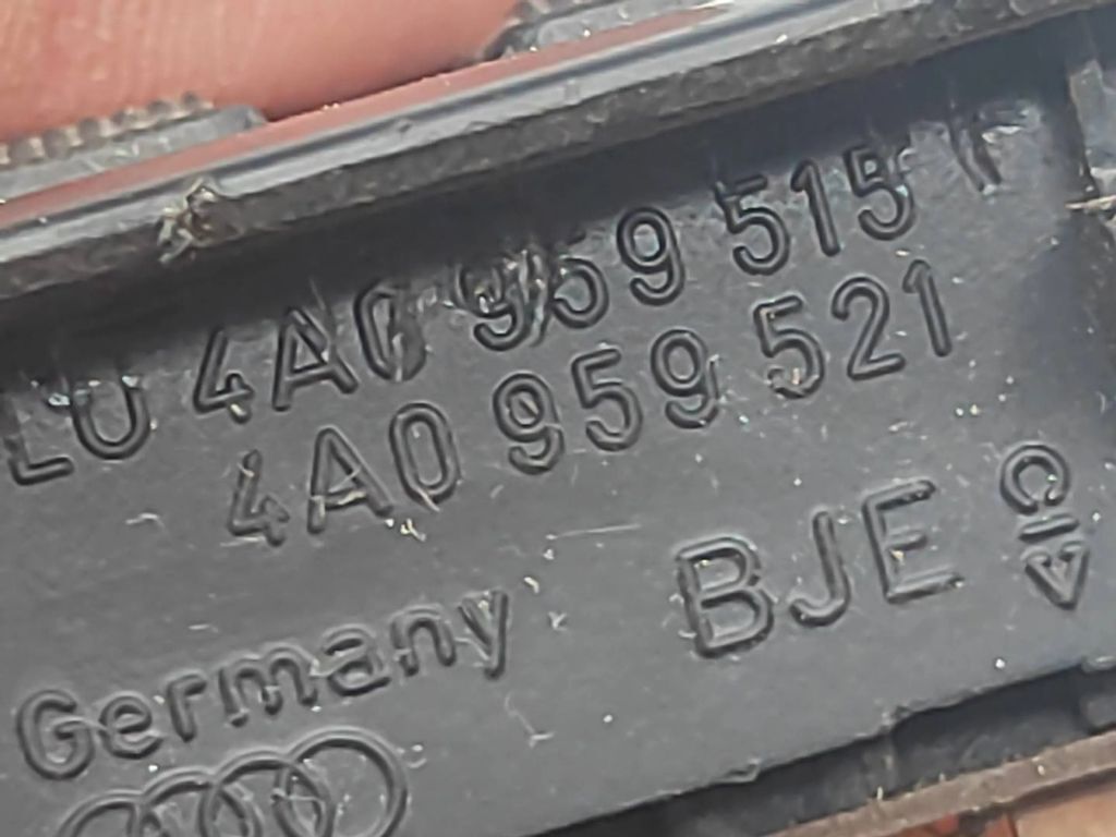 Audi A6 S6 C4 4A 1997 Front Electric window control switch 4A0959521