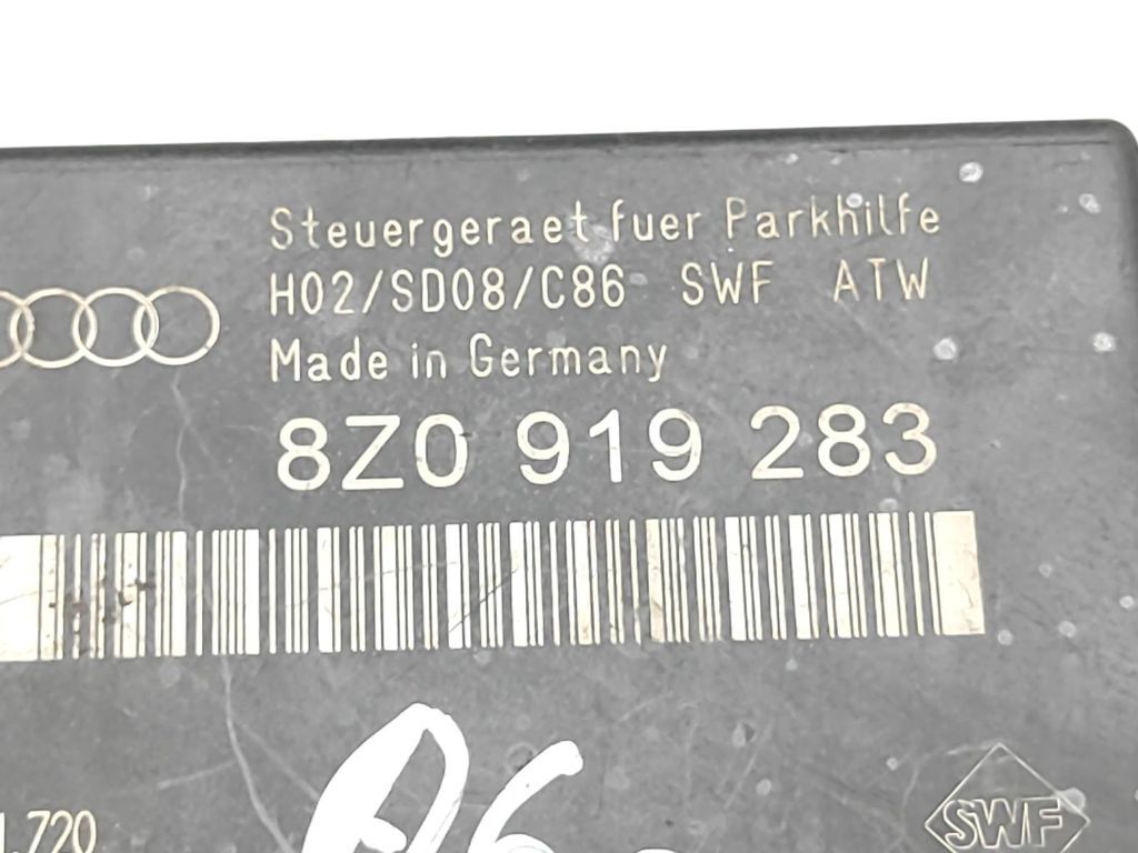 Audi A4 S4 B6 8E 8H 2.5TDI 2002 Parking PDC control unit module 8Z0919283