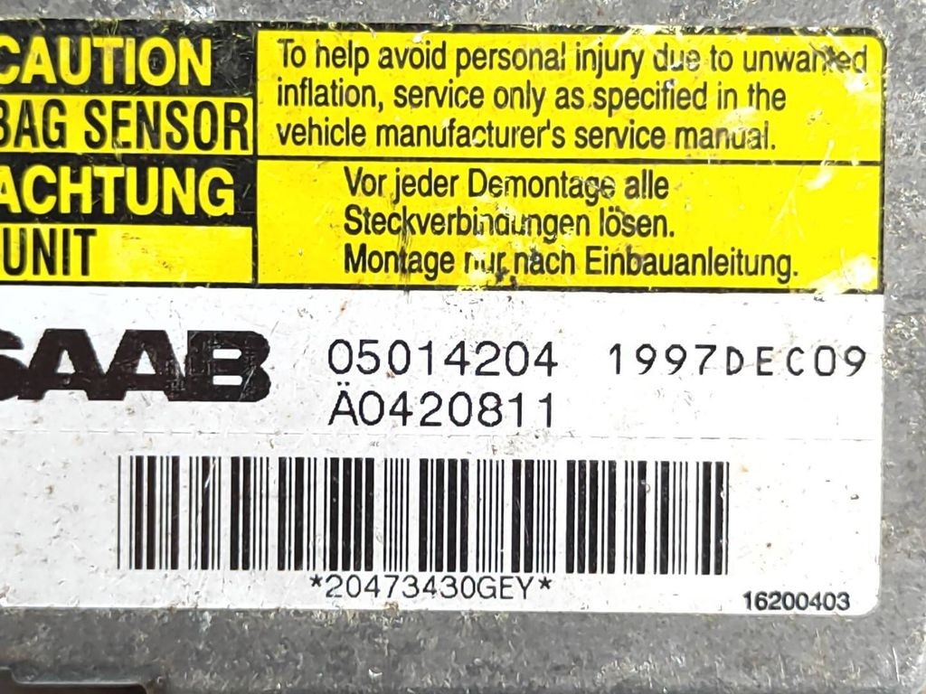 Saab 9-5 2000 Control unit module 05014204