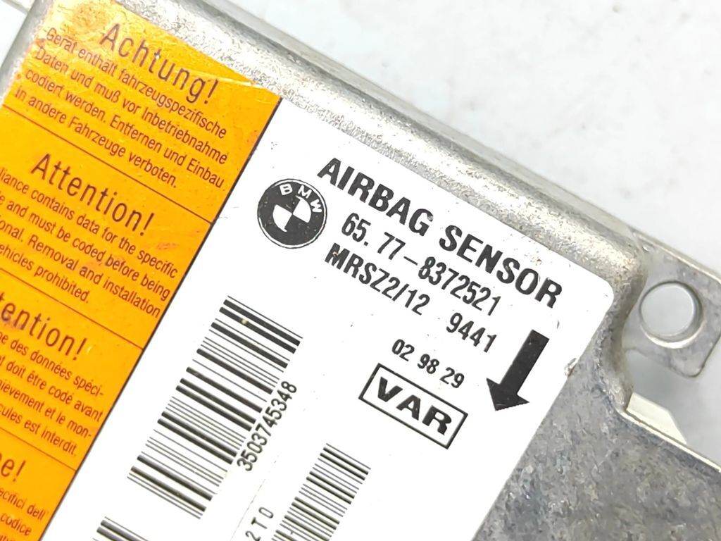 BMW 5 E39 525 1997 Safety Control unit module 65778372521