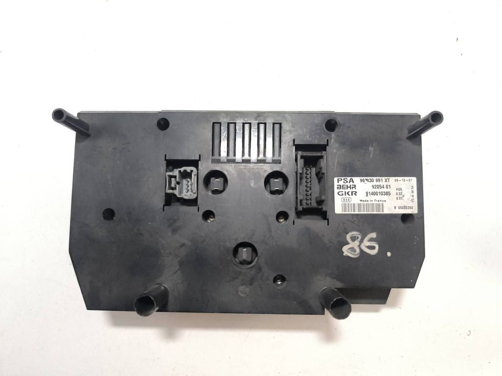 Peugeot 307 2001 Climate control unit module 96430991XT