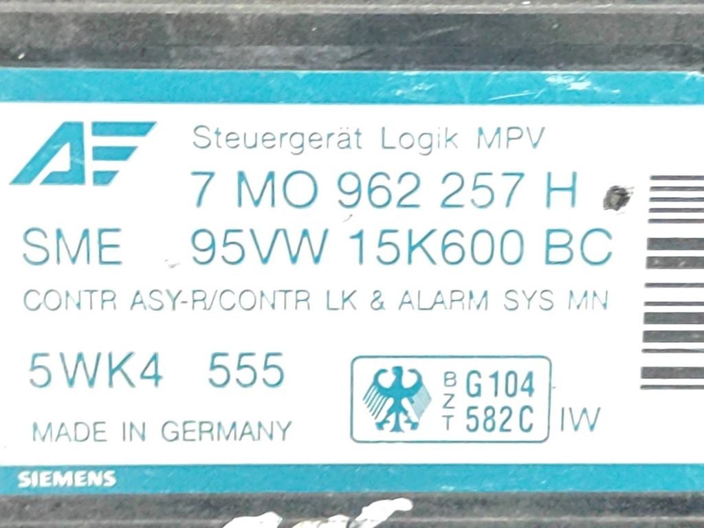 Ford Galaxy 1998 Comfort convenience body module 7M0962257H