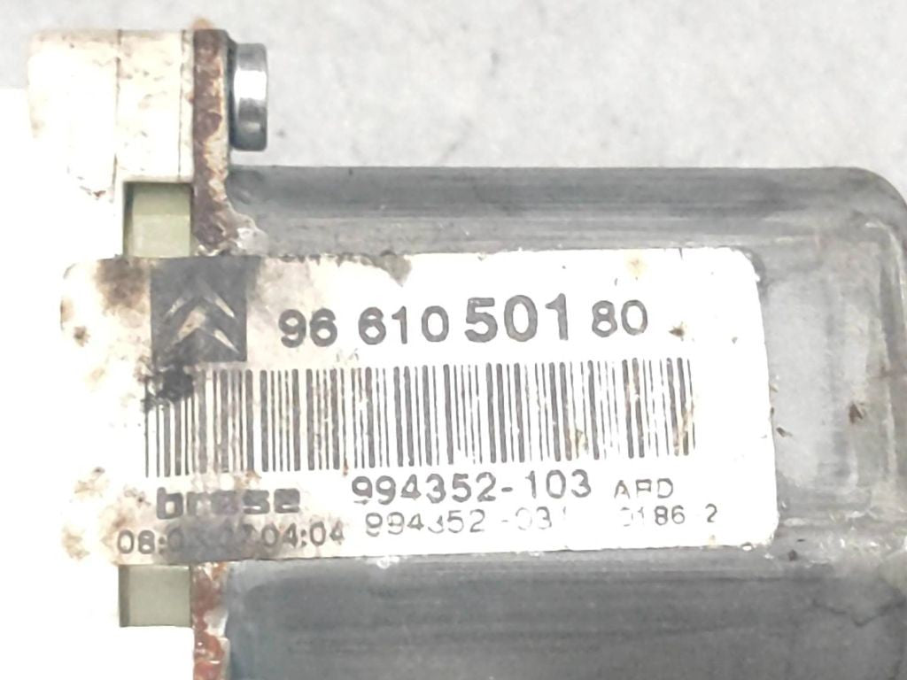 Citroen C6 2008 Left front window regulator motor 0130822258