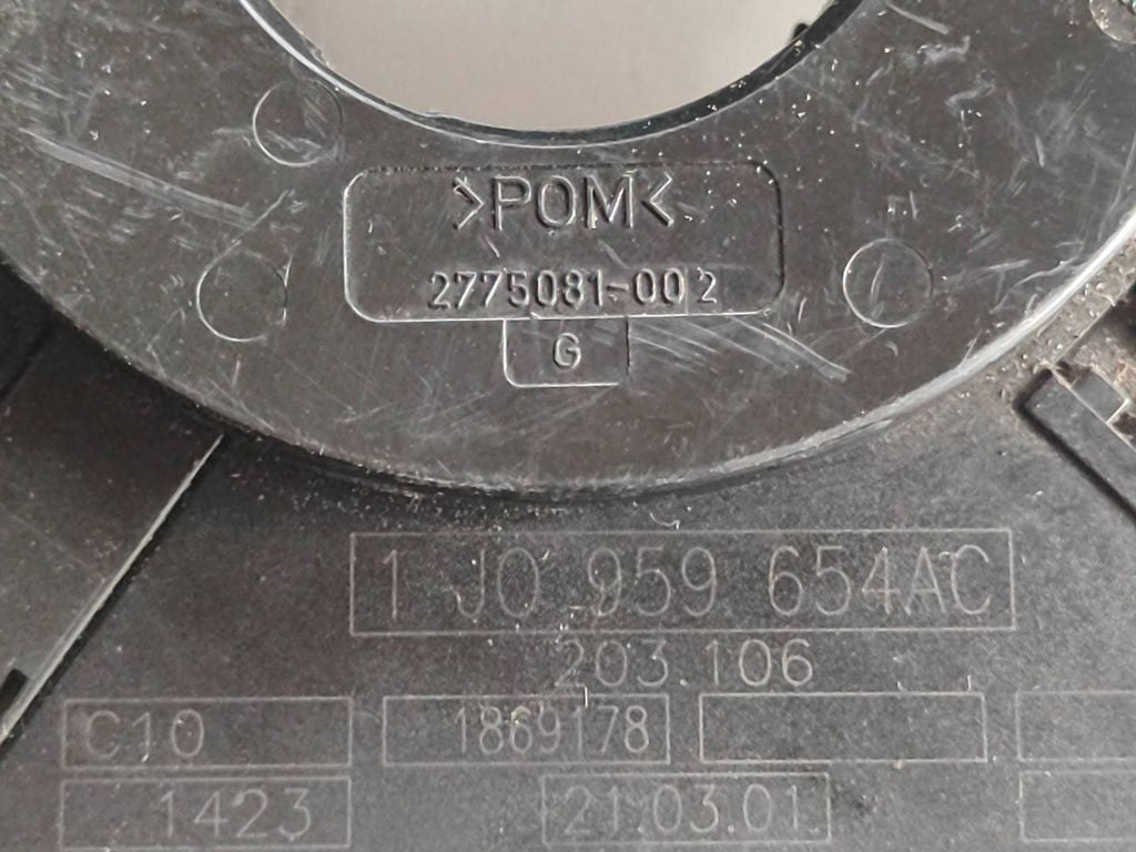 Audi A4 S4 B5 8D 1997 Slip ring clock squib SRS ring 1J0959654AC ISU2930