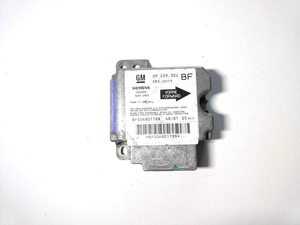Opel Astra G 2000 Safety Control unit module 1923594