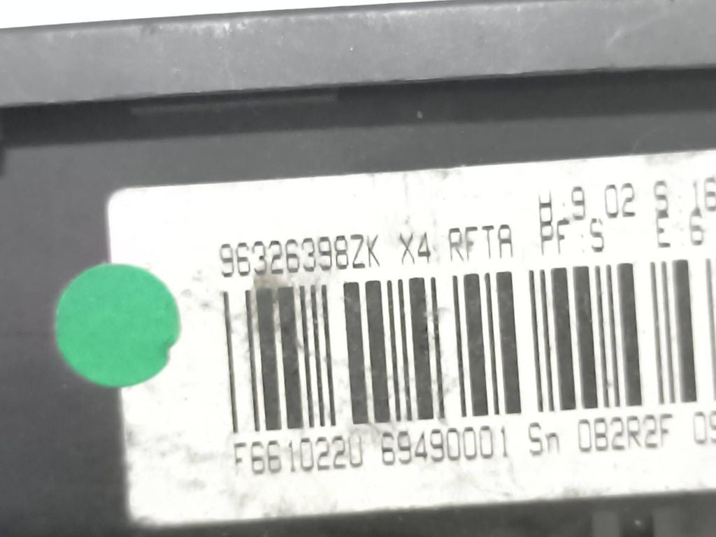 Citroen C5 2002 Climate control unit module 96326398ZK