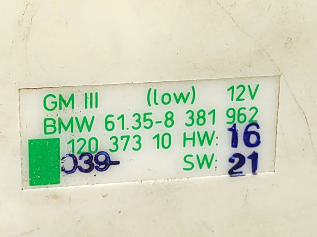 BMW 5 Series E39 1999 Comfort convenience body module 61358381962