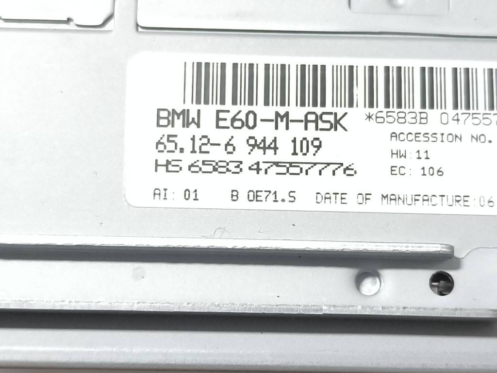 BMW 5 E60 E61 2009 Radio CD player head unit 6944109