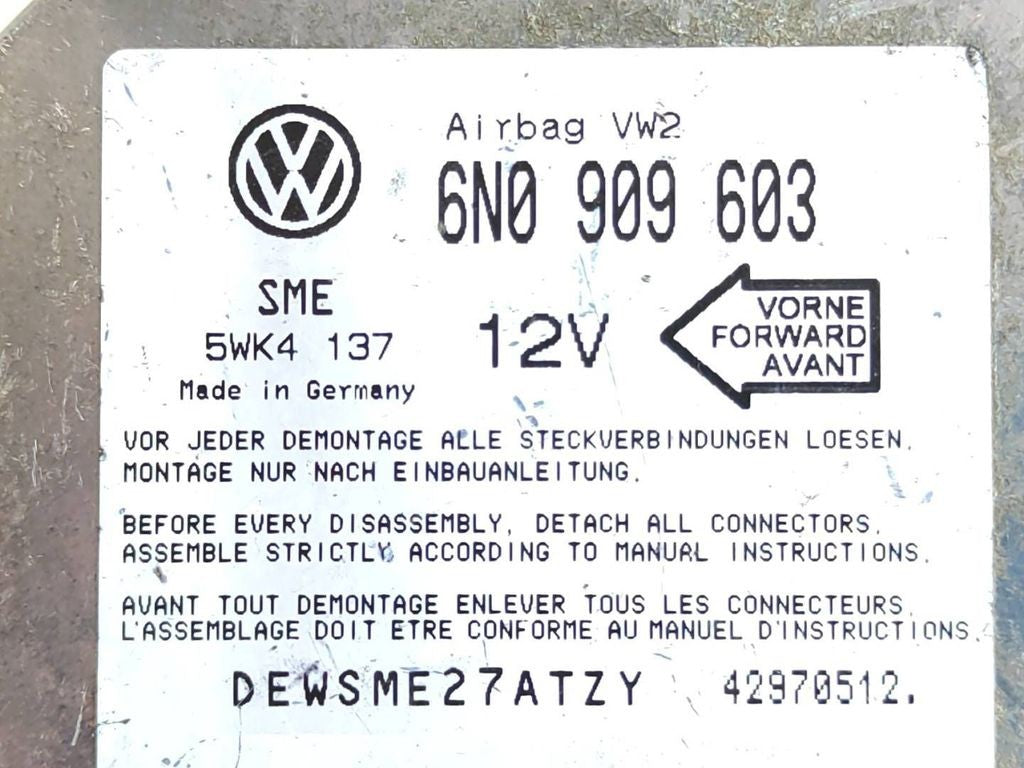 Volkswagen Golf III 1991 Control unit module 6N0909603