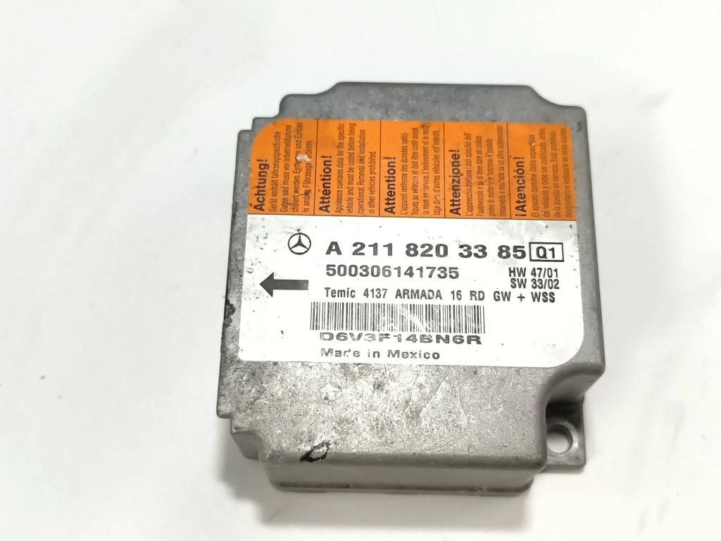 Mercedes-Benz E W211 2003 Safety Control unit module ECU A2118203385