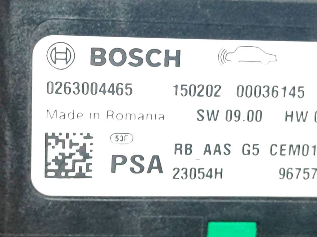 Peugeot 308 1.6HDI 2014 Parking PDC control unit module 0263004465