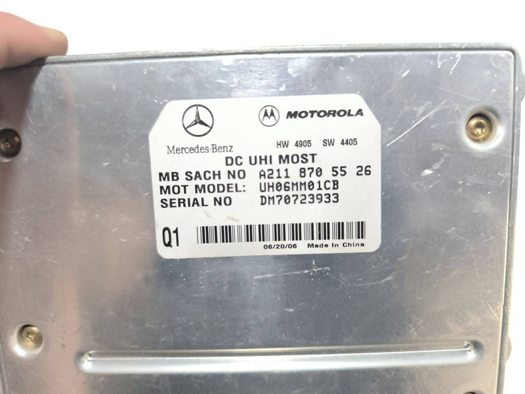 Mercedes-Benz E W211 2004 Bluetooth control unit module A2118705526
