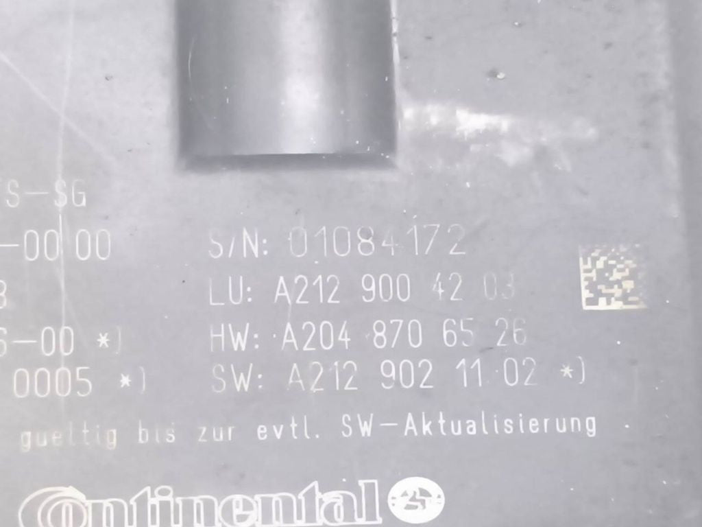 Mercedes-Benz E W212 2010 Tailgate trunk control unit module A2129004203