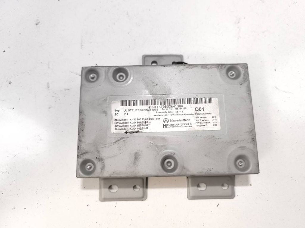 Mercedes-Benz E W212 2012 GPS navigation control unit module A1729009302