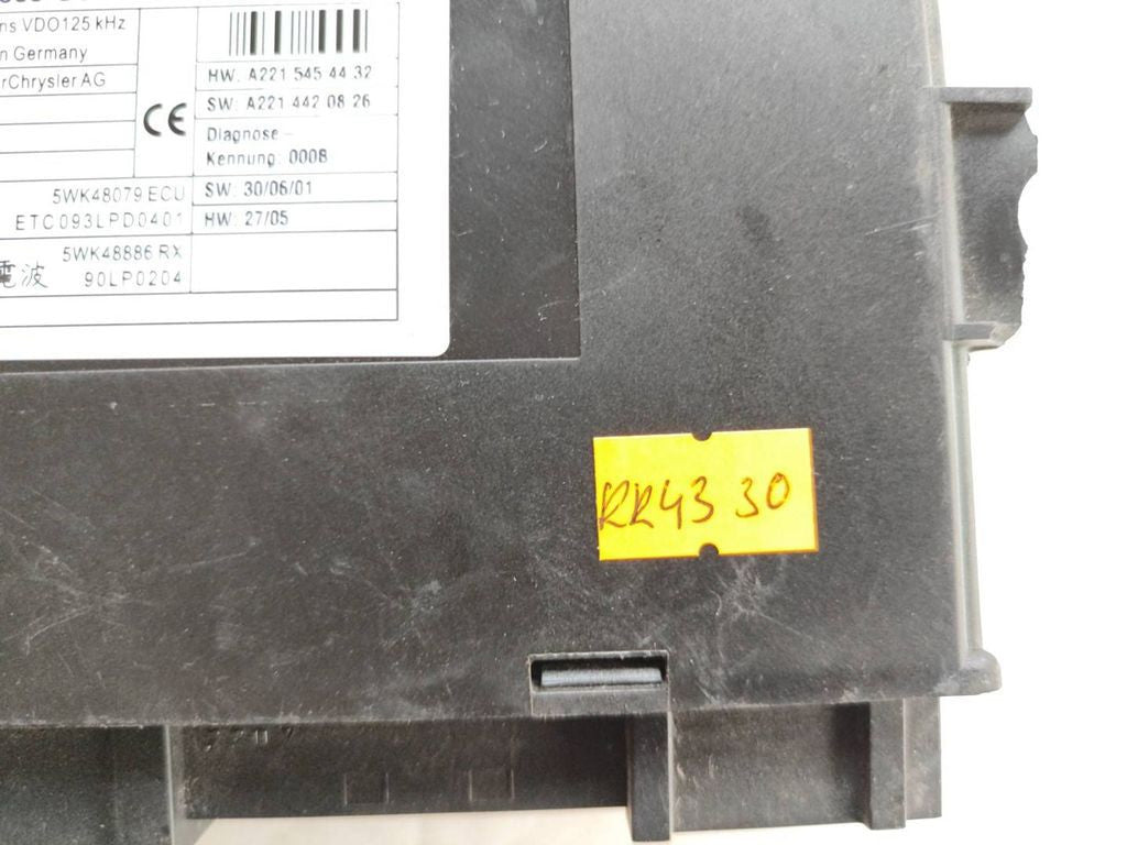 Mercedes-Benz S W221 2010 Keyless go control unit module A2218702292
