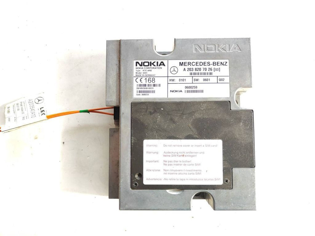 Mercedes-Benz C W203 2003 Phone control unit module A2038207026