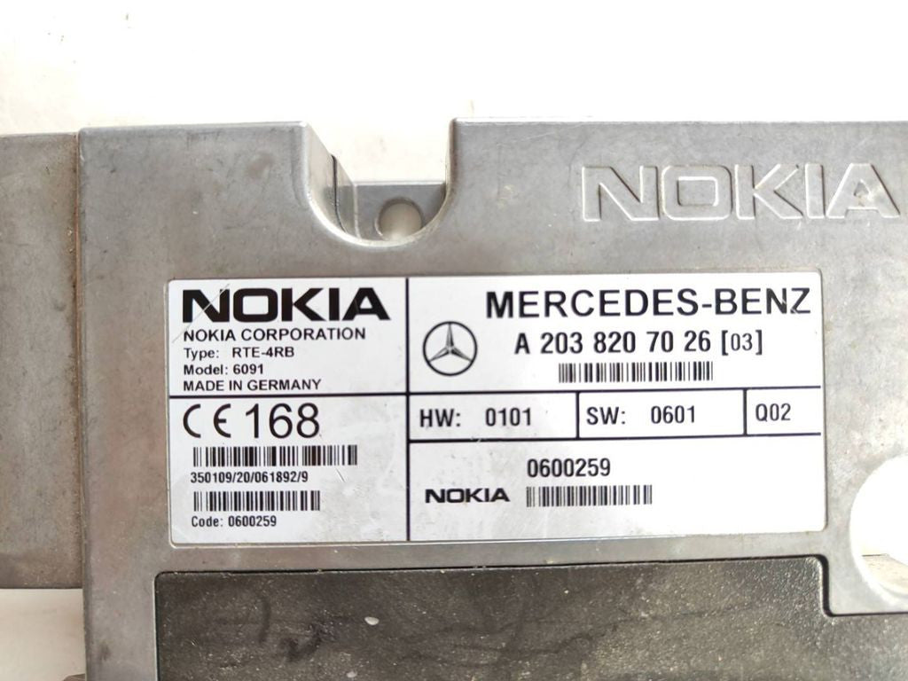 Mercedes-Benz C W203 2003 Phone control unit module A2038207026