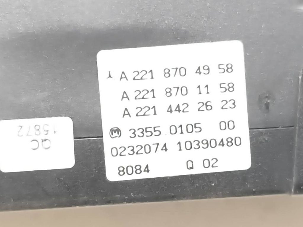 Mercedes-Benz S W221 2011 Climate control unit module A2218704958