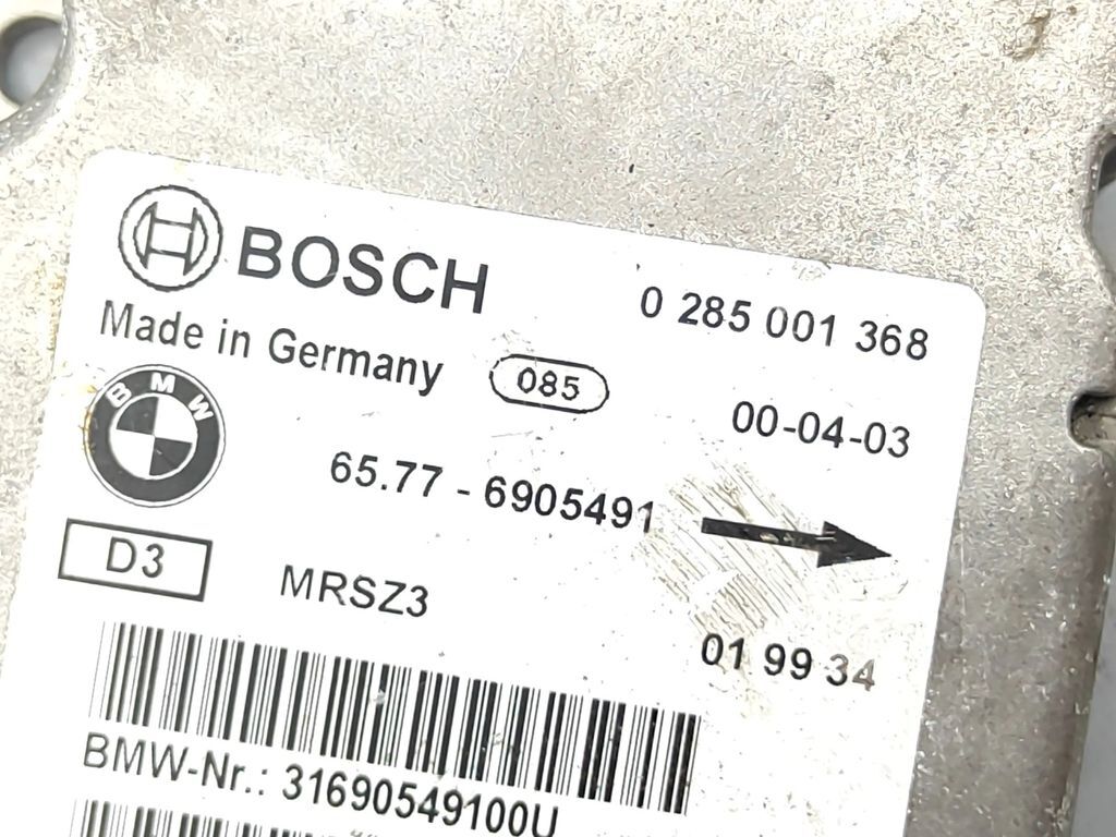 BMW 3 E46 2003 Safety Control unit module ECU 0285001368 