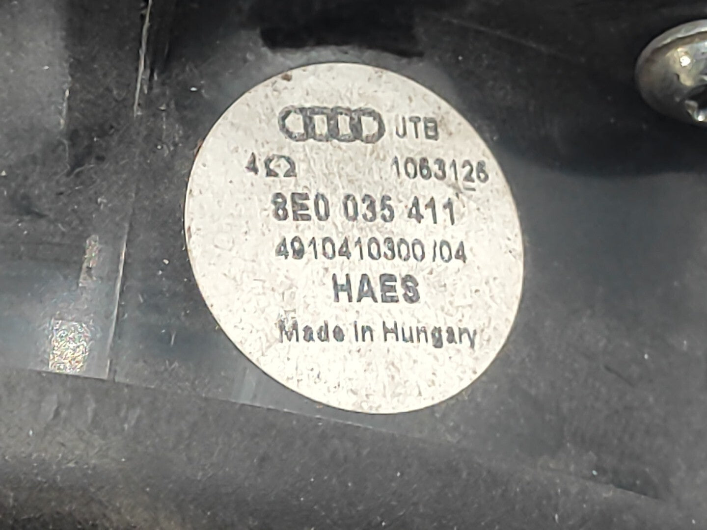 Audi A4 B6 1.8T Petrol Avant 2004 Door Audio Speaker 8E0035411