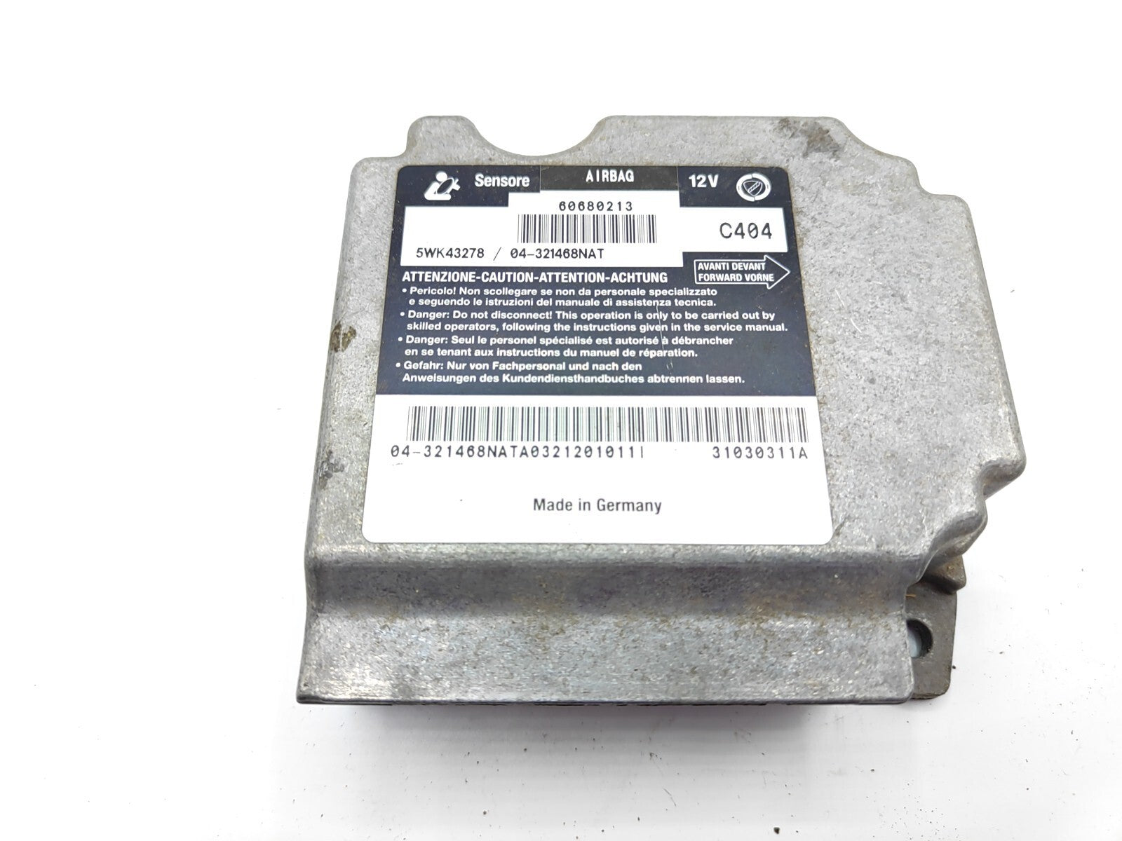 Alfa Romeo 156 2.4JTD 103kW 2002 Safety Control Module ECU 60680213