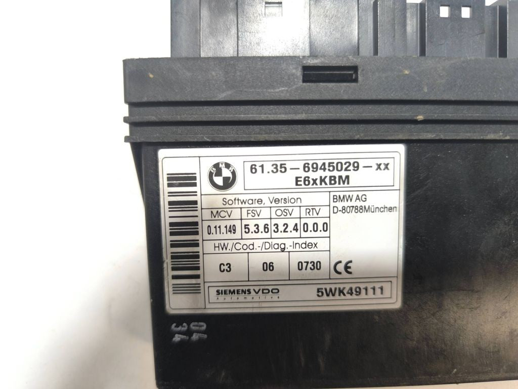 BMW 5 E60 E61 2007 Comfort convenience body module 6945029 