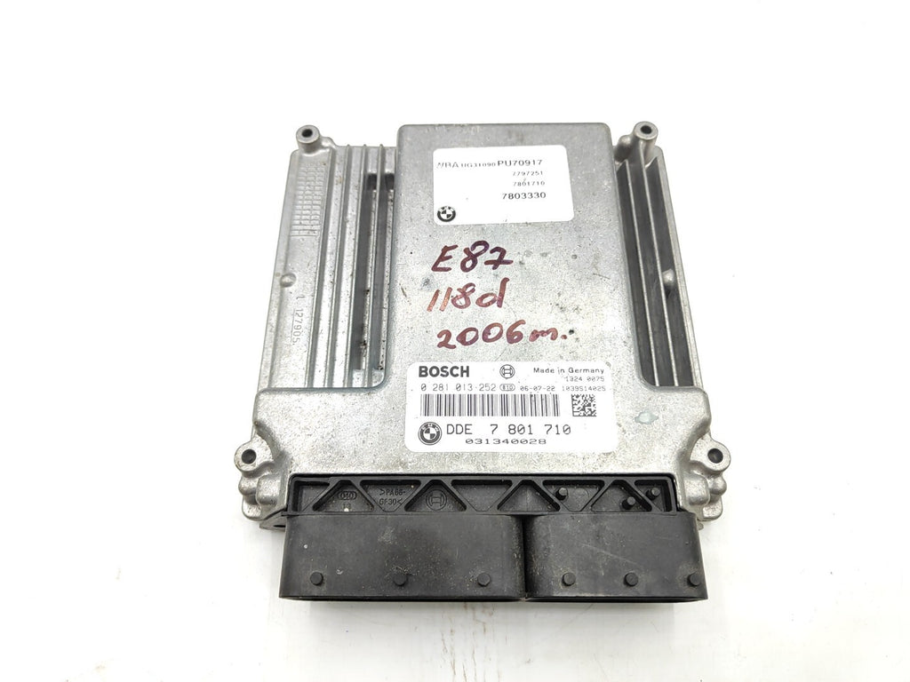 BMW E90 E91 320D 2006 Diesel Engine Control ECU 7801710 0281013252