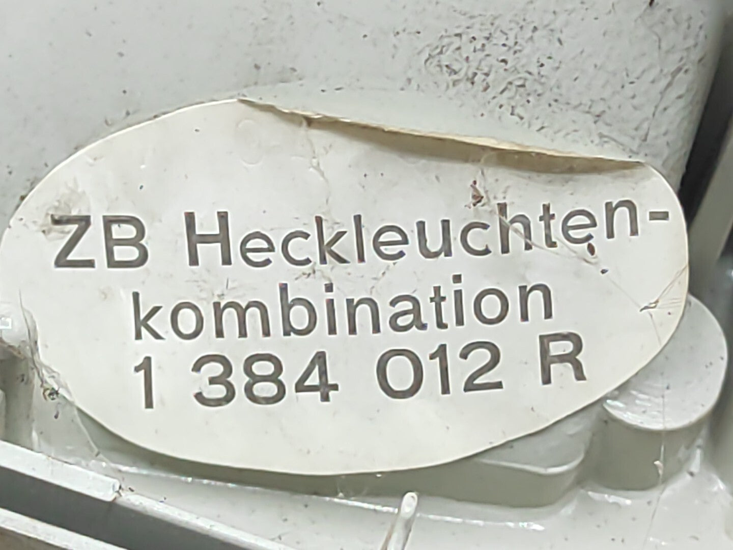 BMW 5 Series 525i E34 1991 LHD Rear Right Taillight Light Lamp 1384012R