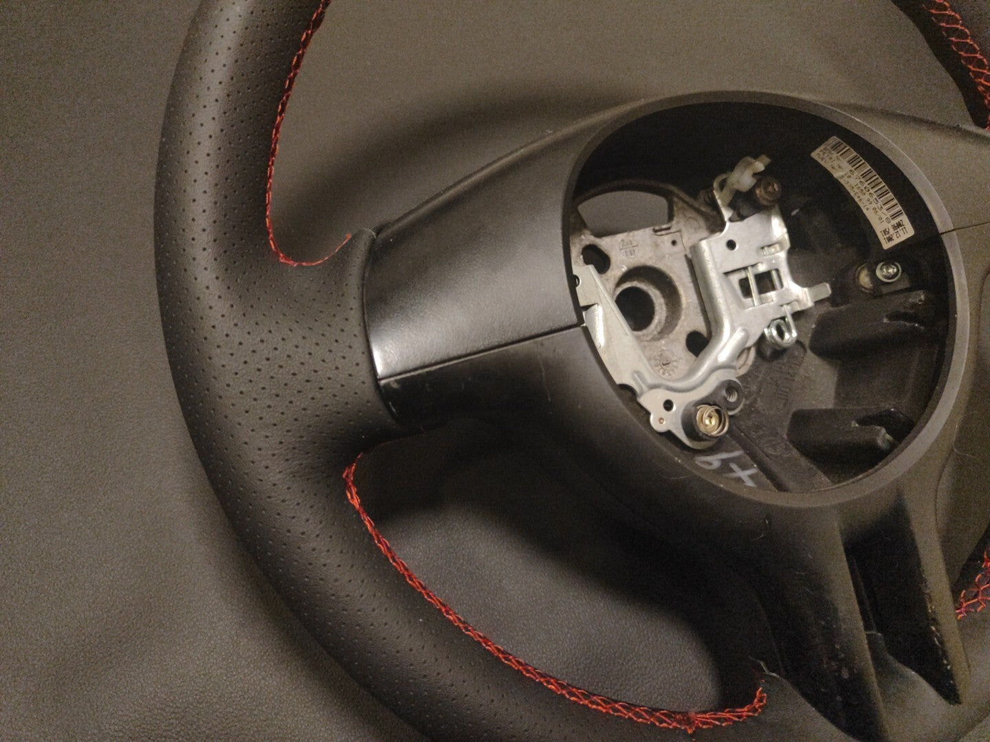 BMW 3 Series E46 2002 Steering Wheel Red Stitch New Leather Cover 6760653