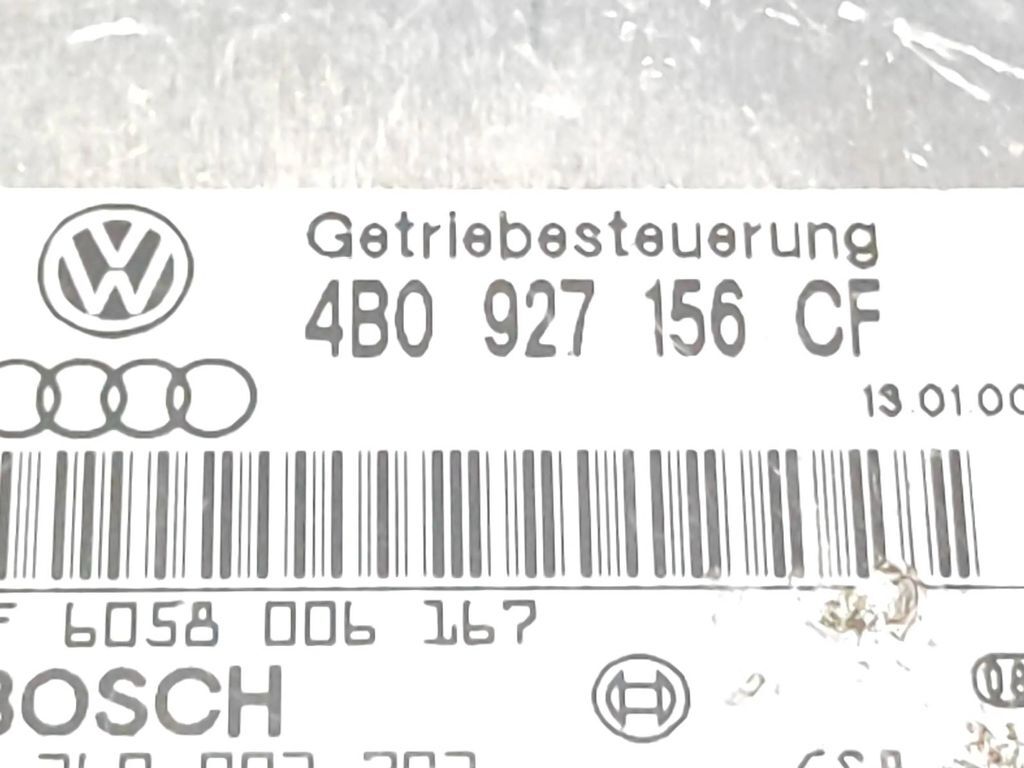 Audi A6 S6 C5 4B 1998 Gearbox control unit module 4B0927156CF 