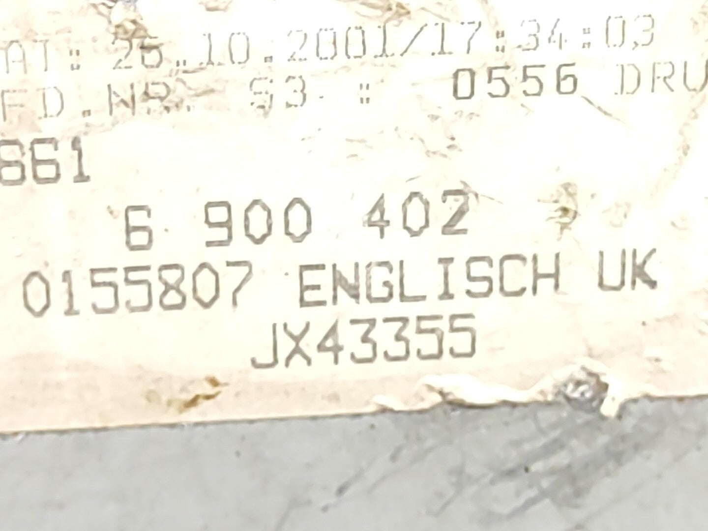 BMW 3 Series E46 320D 2000 Radio Cassette Player 6900402