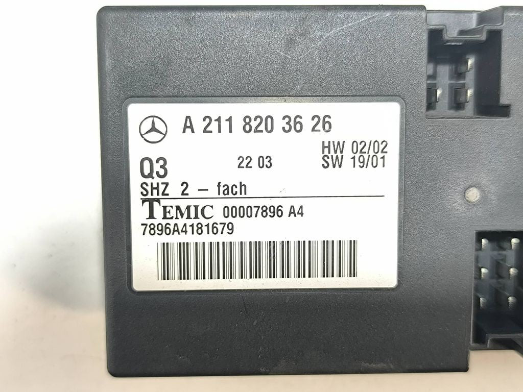 Mercedes-Benz E W211 2004 seat control module switch A2118203626 