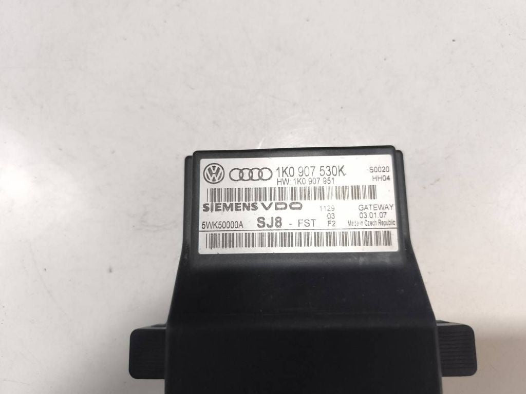 Audi A3 S3 A3 Sportback 8P 2010 Diesel Gateway control module 1K0907530K 
