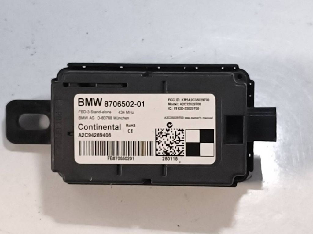 BMW X1 F48 F49 2018 Remote control unit module 8706502 